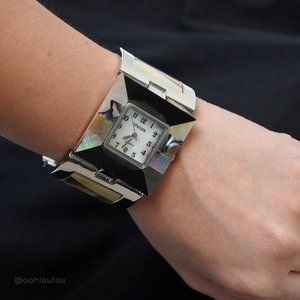Chicos Stylish Mosaic Watch Bracelet NWOT Working